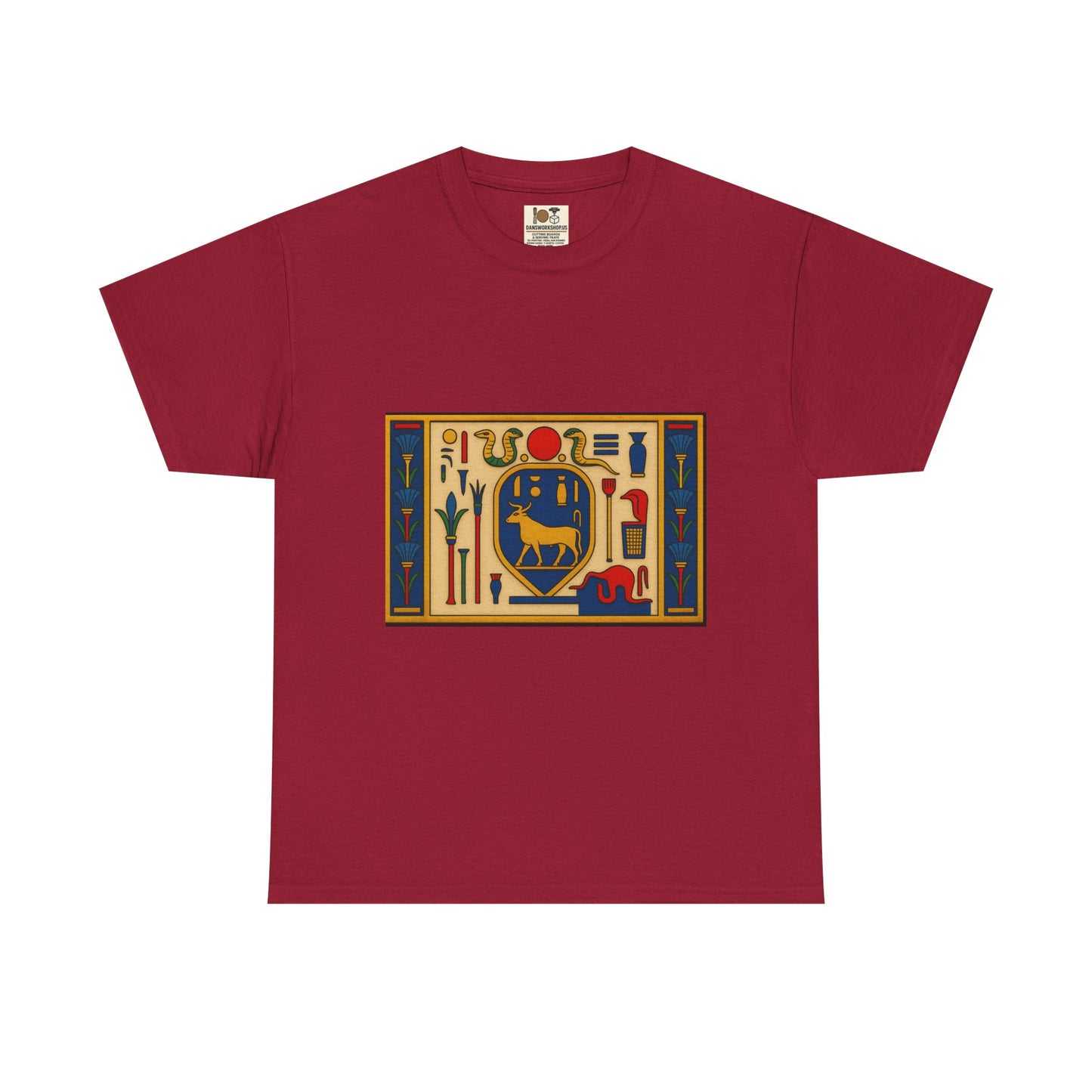 Egyptian Hieroglyphs Unisex Heavy Cotton Tee, Graphic Tee, Casual Wear, Gift Idea, Unique Shirt, Summer Style
