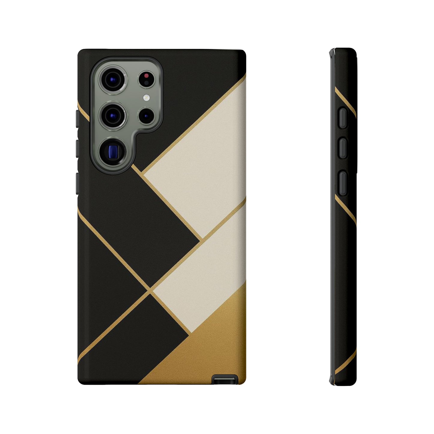 Chic Phone Case, Stylish Phone Cover, Geometric Design Case, Protective Mobile Case, Modern Phone Protector