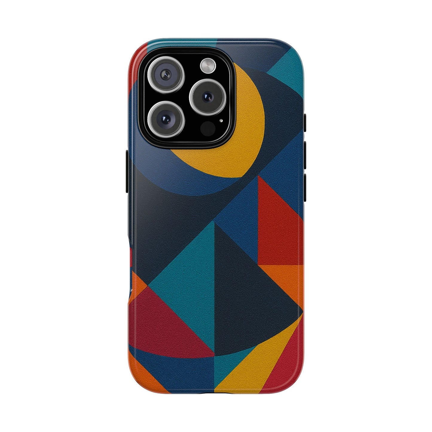 Vibrant Phone Case, Colorful Phone Cover, Geometric Design, Artistic Gift, Trendy Accessory, Vibrant Colors, Unique Design