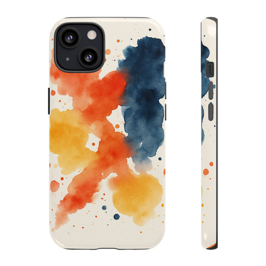 Watercolor Phone Case - Abstract Design, Tough Cases for Men & Women, Stylish Gift, Artistic Accessory for All Occasions
