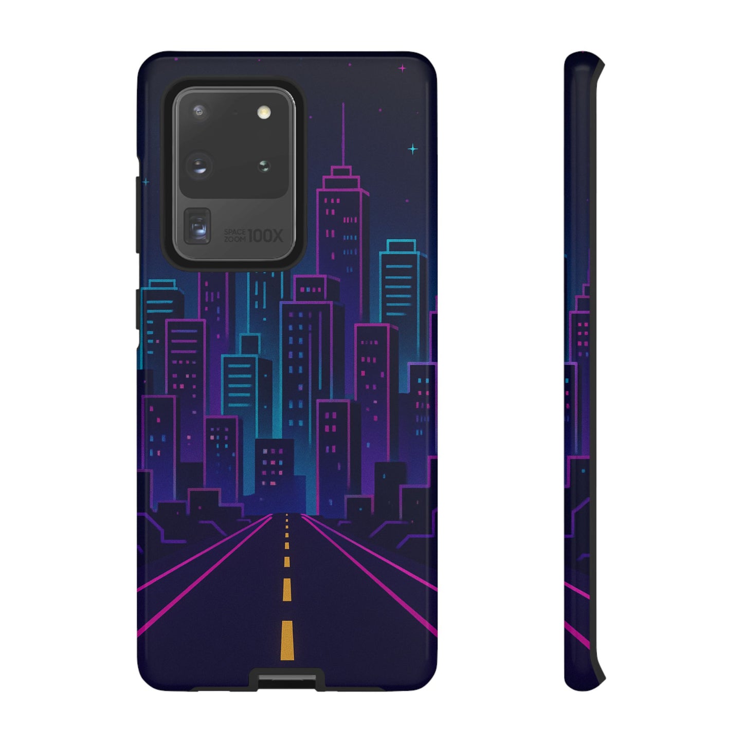 Cityscape Phone Case, Tough Cases, Urban Style, Nighttime Vibe, Phone Cover, Gift for City Lovers, Modern Design