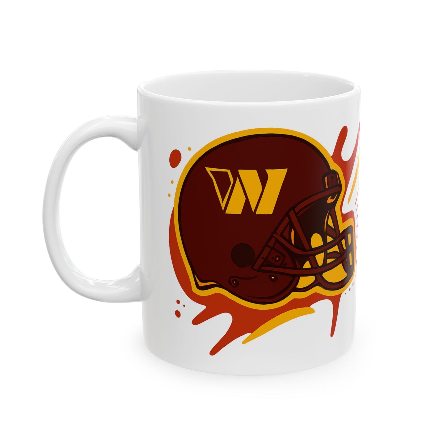 Football-Inspired Ceramic Mug | Perfect for Gametime, Sports Fans, Gifts, Home Decor, Coffee Lover