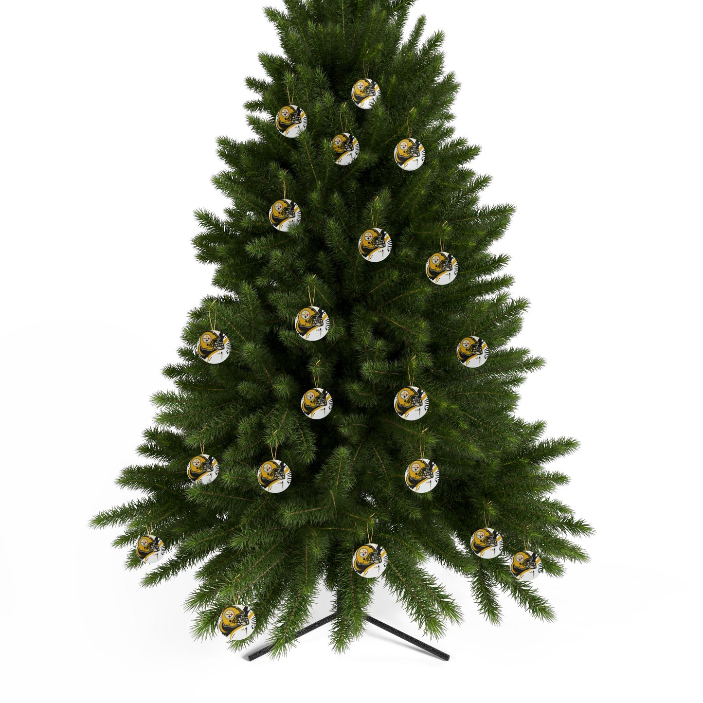 Steelers Ceramic Ornaments - Perfect for Holiday Decor, Gifts, Tree Ornaments, Sports Fan Gifts, Celebrations