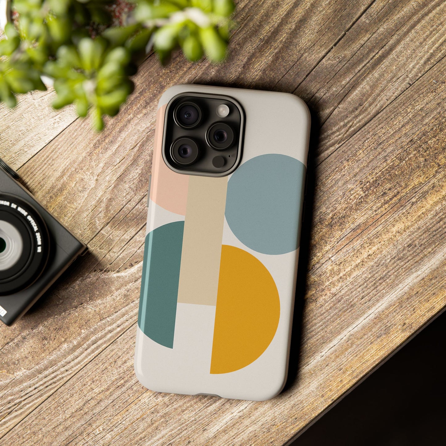 Minimalist Geometric Phone Case, Stylish Protective Cover for Phones, Modern Design, Gift for Him/Her, Trendy Tech Accessory