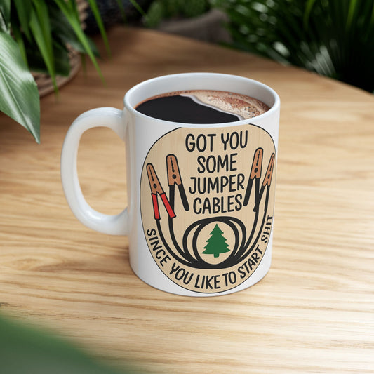 Humorous Ceramic Mug for Car Lovers, Funny Gift for Mechanics, 11oz or 15oz, Birthday, Father's Day, Coffee Cup