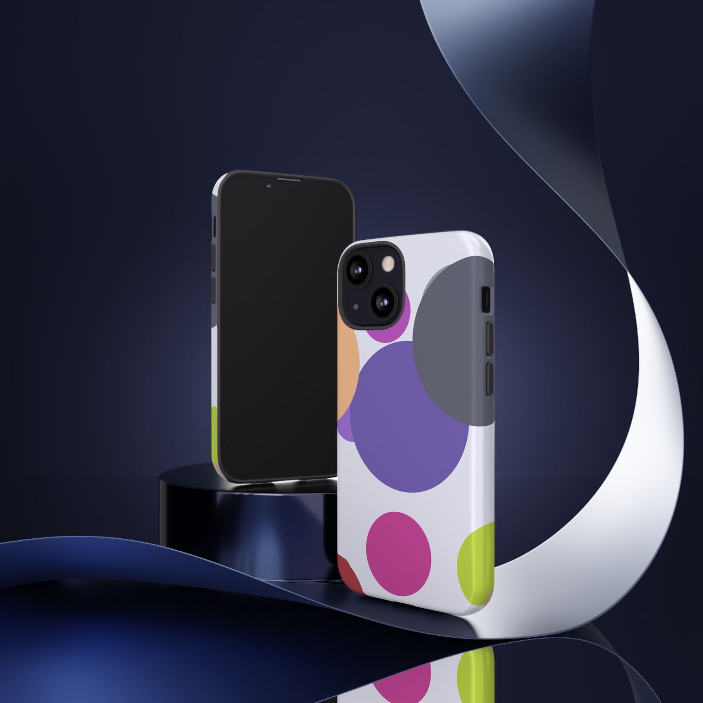 Colorful Geometric Phone Case, Bold Protective Cover for iPhone, Unique Gift for Trendy Teens, Fun Customizable Cases, Modern Design