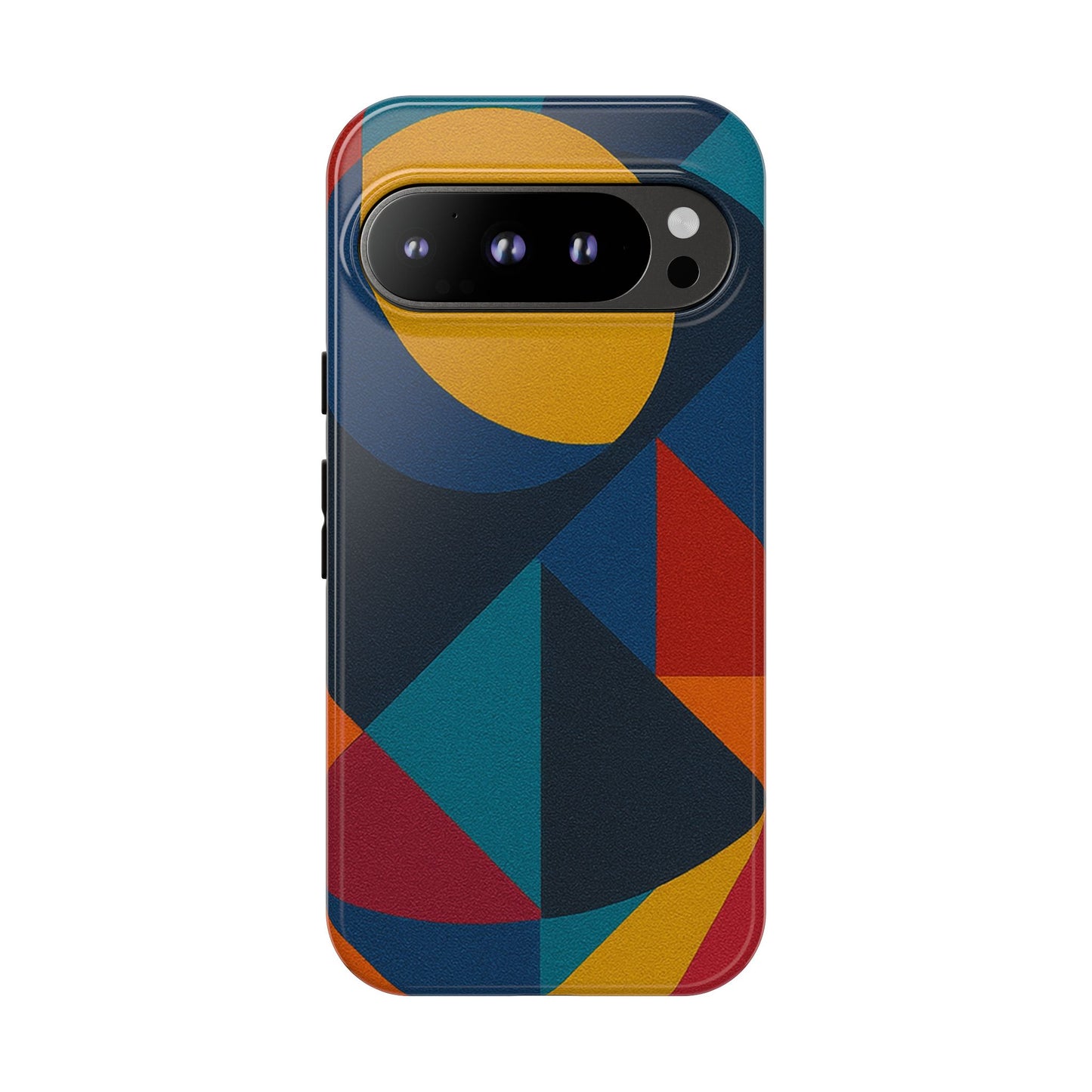 Vibrant Phone Case, Colorful Phone Cover, Geometric Design, Artistic Gift, Trendy Accessory, Vibrant Colors, Unique Design