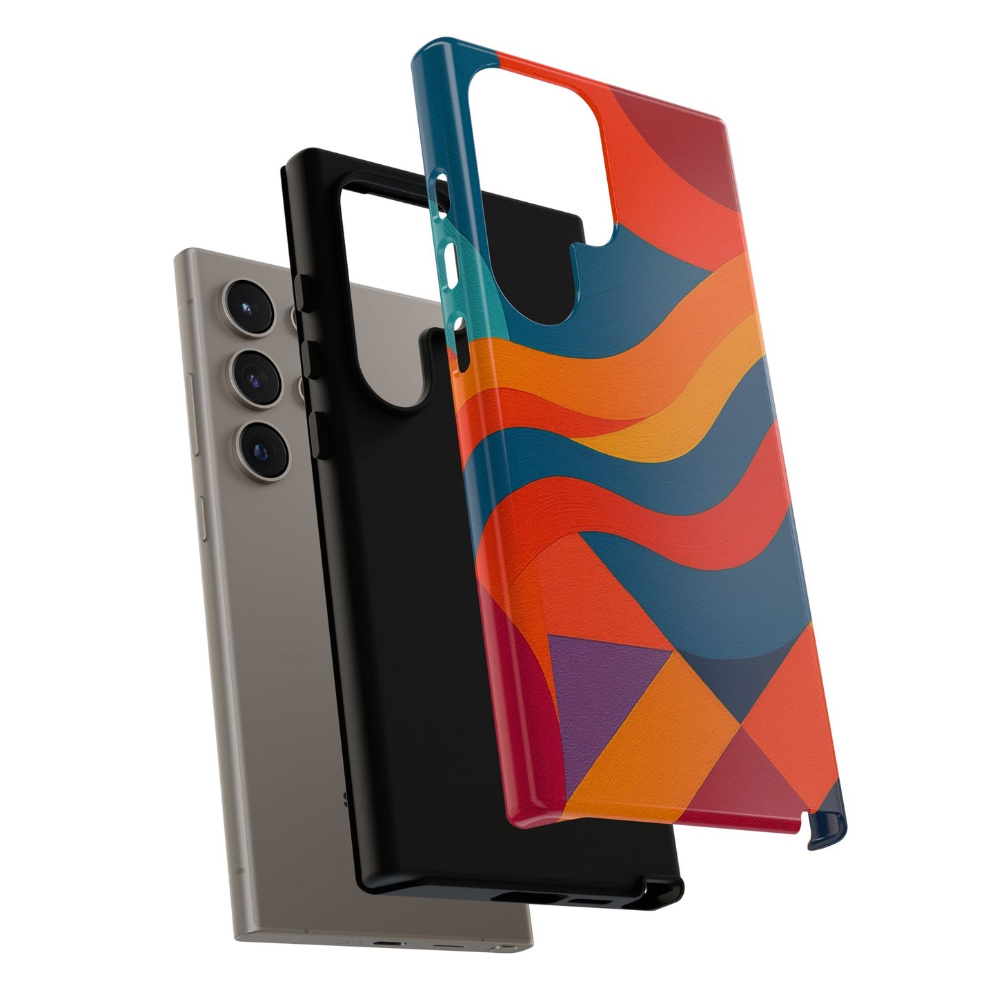 Vibrant Phone Case, Abstract Design Cover, Tough Cases for All Occasions, Stylish Gift for Tech Lovers, Modern Phone Accessories