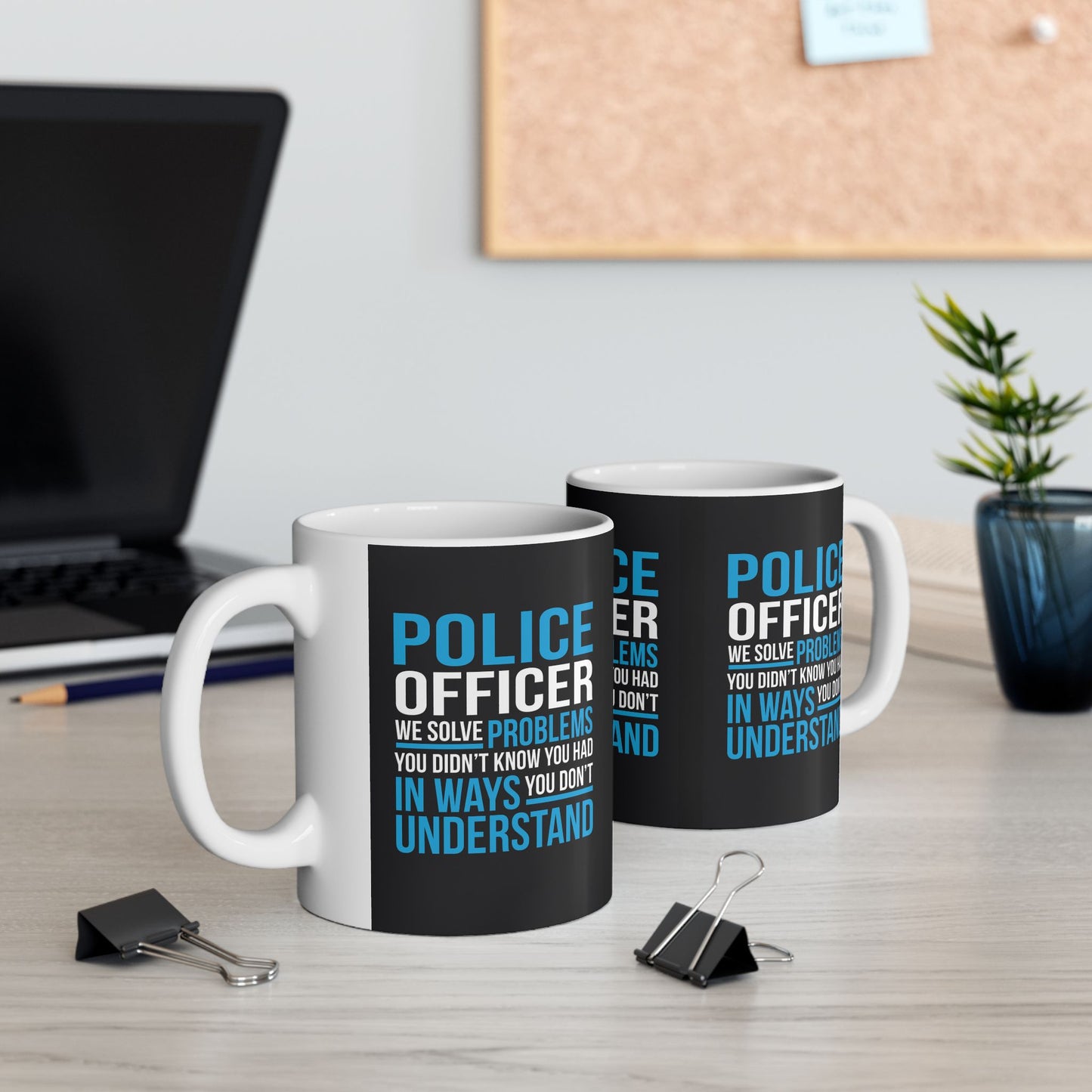 Police Officer Humorous Ceramic Mug - Perfect Gift for Law Enforcement, Coffee Lovers, Birthday, Appreciation, Thank You