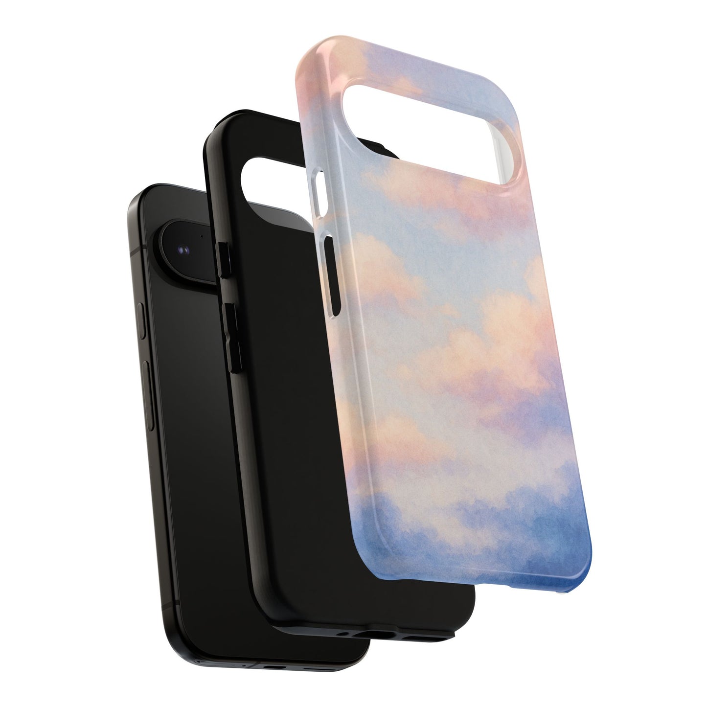 Sky Blue Cloud Phone Case, Tough Phone Cover, Aesthetic Cell Phone Accessory, Gift for Teen, Trendy Tech Protection