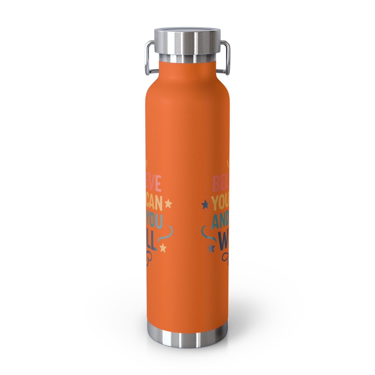 Inspirational Water Bottle, Motivational Travel Mug, Believe You Can Drinkware, Fitness Gifts, Personal Affirmation Bottle