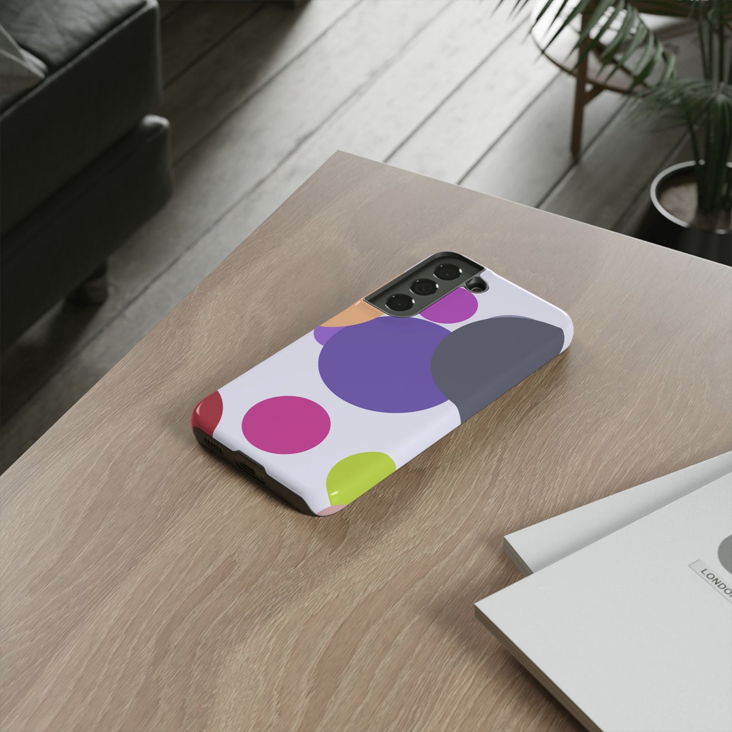 Colorful Geometric Phone Case, Bold Protective Cover for iPhone, Unique Gift for Trendy Teens, Fun Customizable Cases, Modern Design