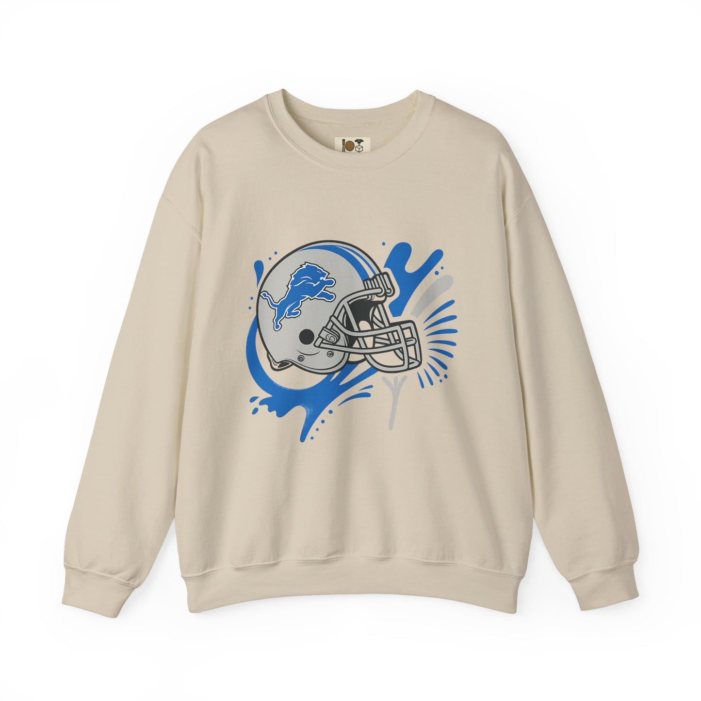 Detroit Lions Sweatshirt, Unisex Heavy Blend Crewneck, Game Day Apparel, Sports Fan Gift, NFL Team Merchandise, Casual Comfort