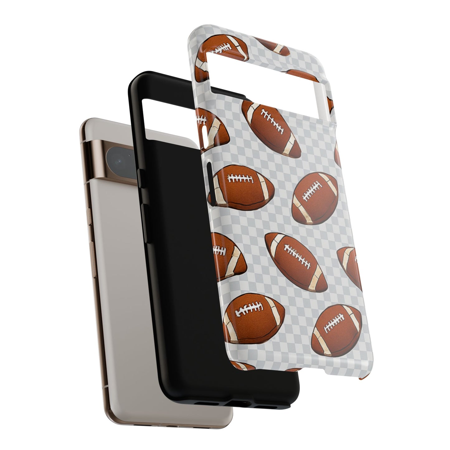 Football Phone Case, Tough Cases for Sports Fans, Unique Gift for Football Lovers, Protective Decor, Athletic Accessories