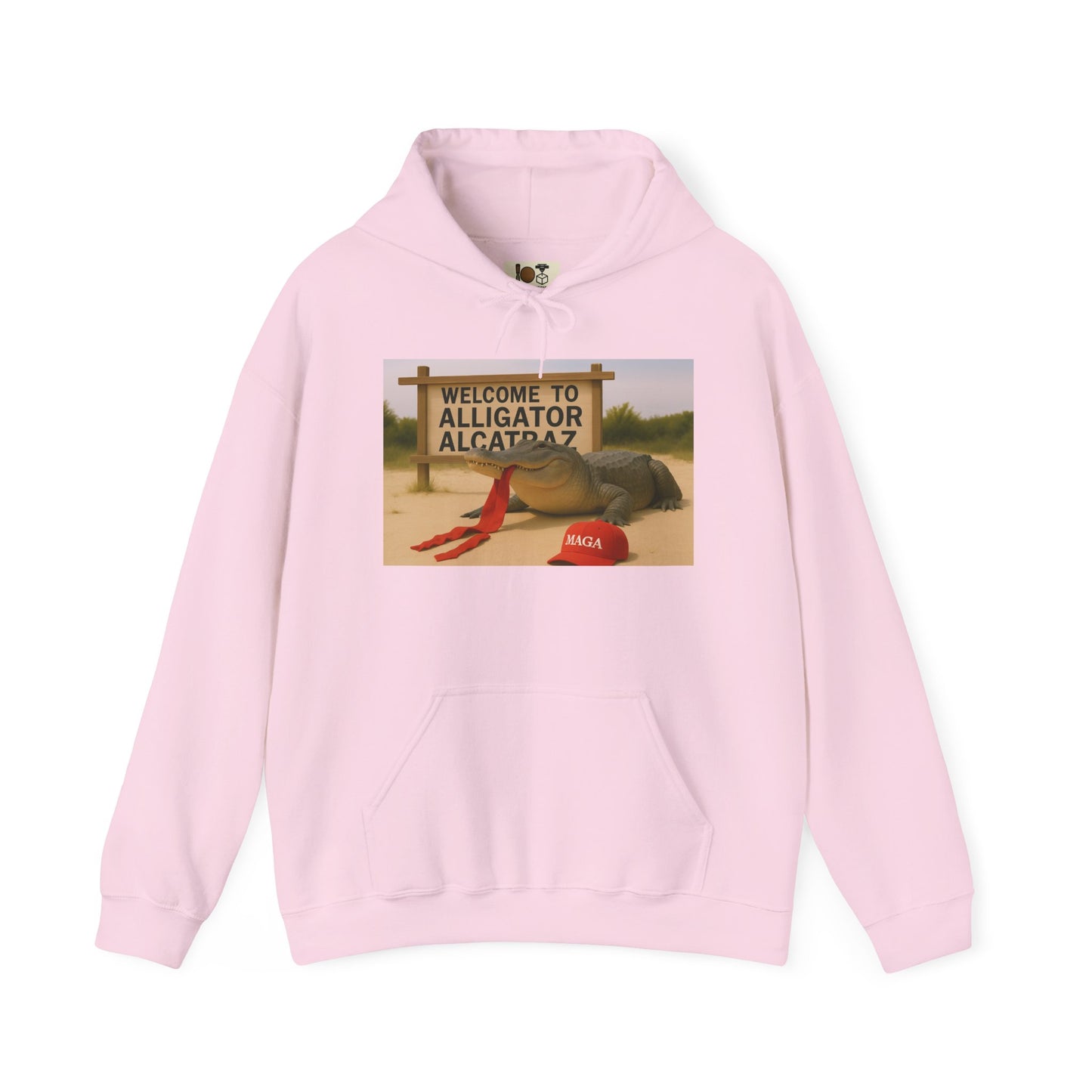 Welcome to Alligator Alcatraz Hoodie, Fun Graphic Sweatshirt, Unisex Hooded Sweatshirt, Casual Wear, Gift for Nature Lovers, ALLIGATOR ALCATRAZ, TRUMP