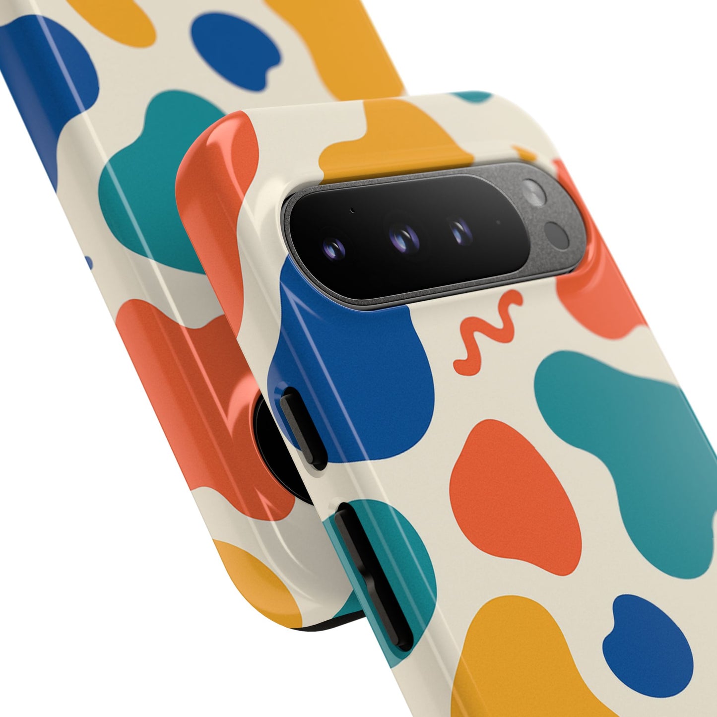 Colorful Phone Case with Abstract Design, Stylish Phone Cover, Trendy Tech Accessory for Her, Unique Gift Idea, Fun Patterned Case