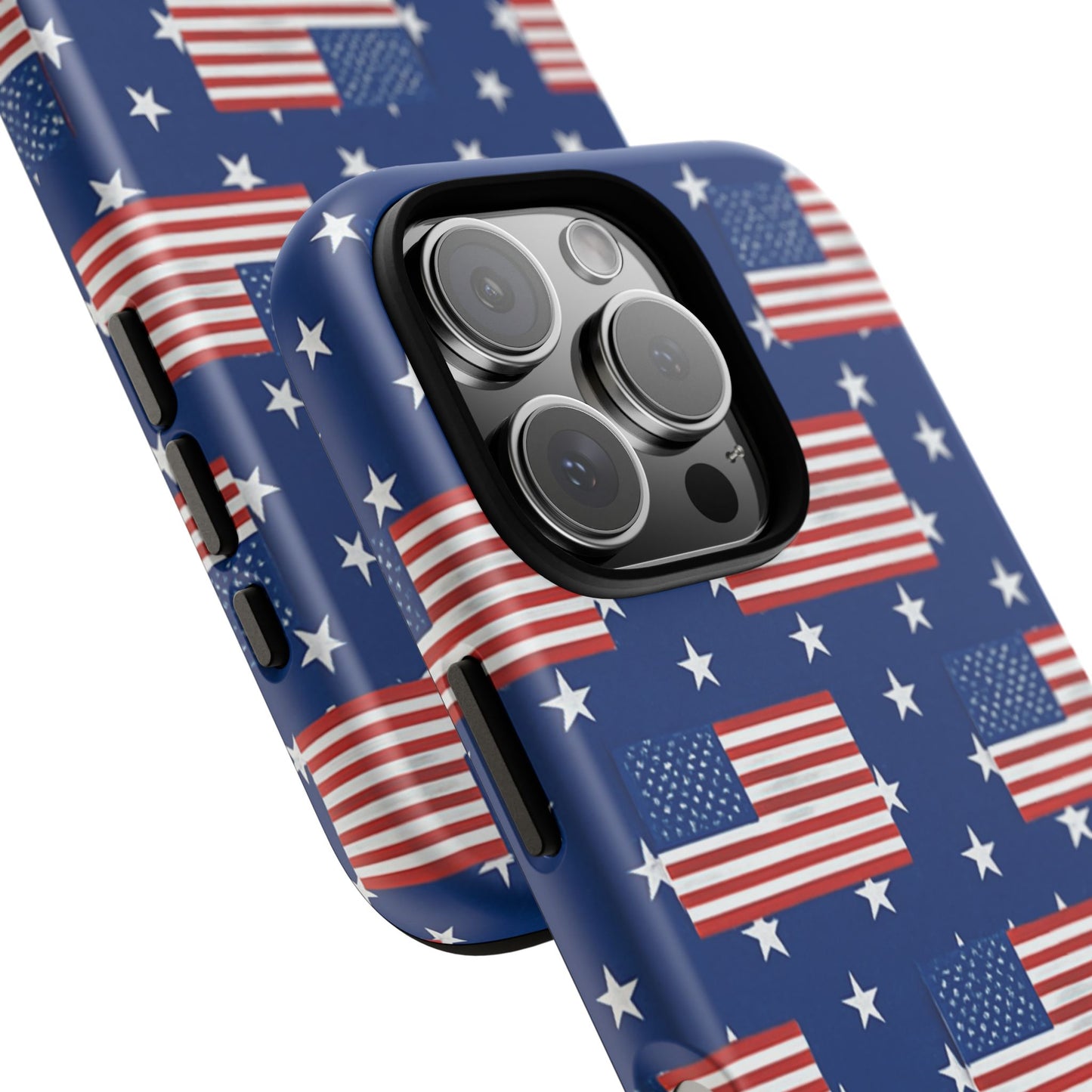 Patriotic Phone Case, Independence Day Accessories, American Flag Design, Star-Spangled Cover, Summer BBQ Gift