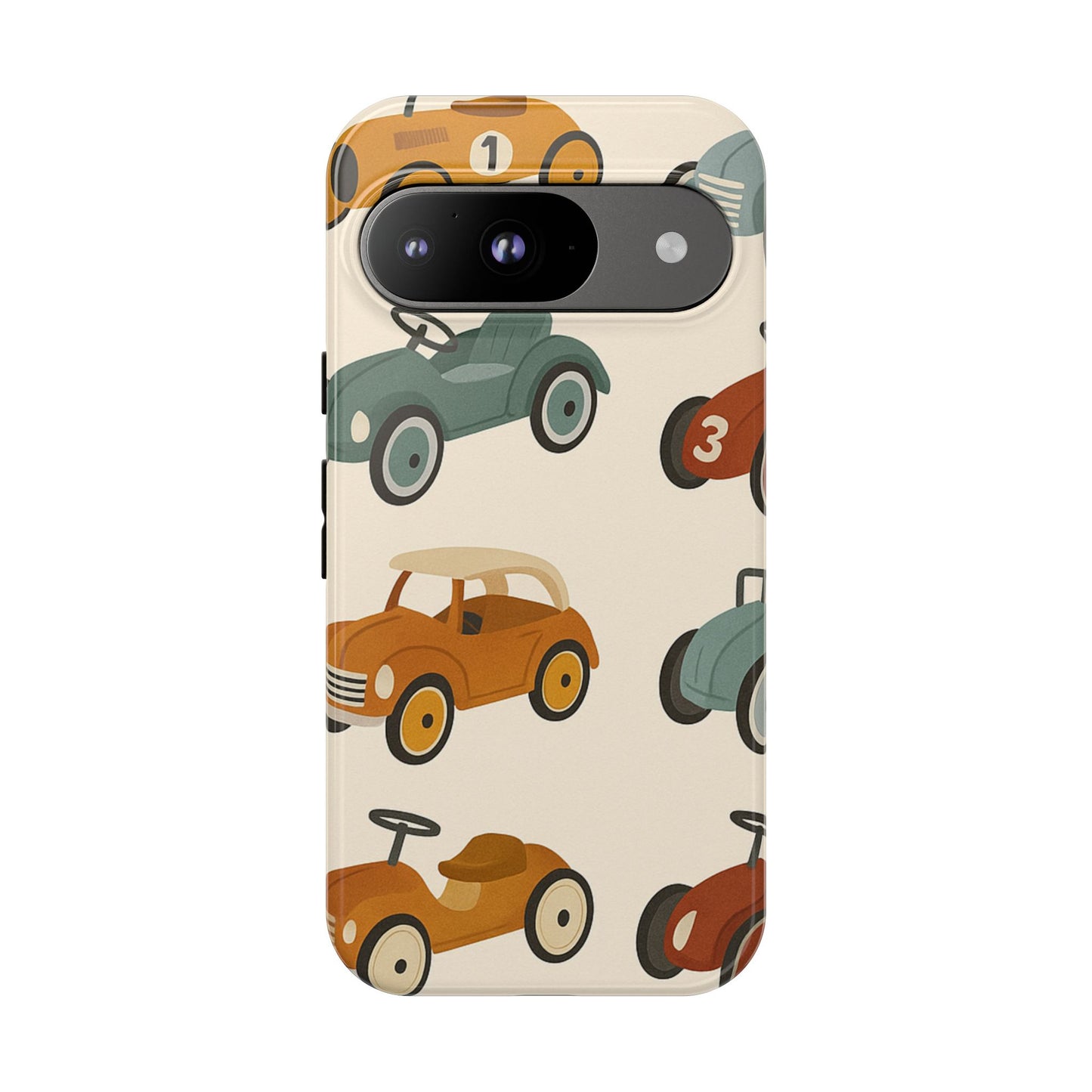 Vintage Car Phone Case, Tough Cases, Kids Gift, Car Lover Accessory, Retro Style, Phone Protection, Unique Design, pedal cars