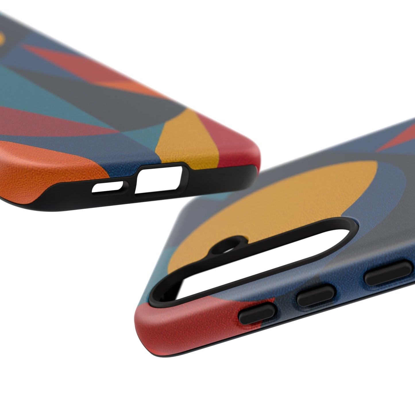 Vibrant Phone Case, Colorful Phone Cover, Geometric Design, Artistic Gift, Trendy Accessory, Vibrant Colors, Unique Design