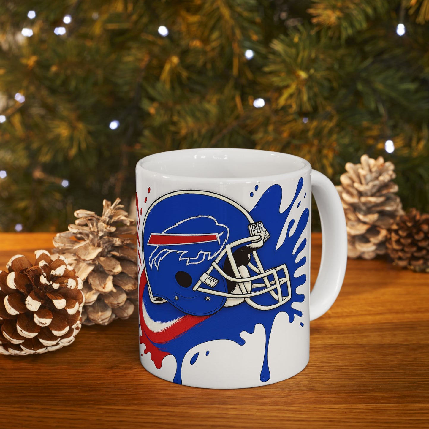 Buffalo Bills Ceramic Mug, Perfect for Game Day, Sports Fan Gift, 11oz & 15oz Sizes, Tailgating, Football Season