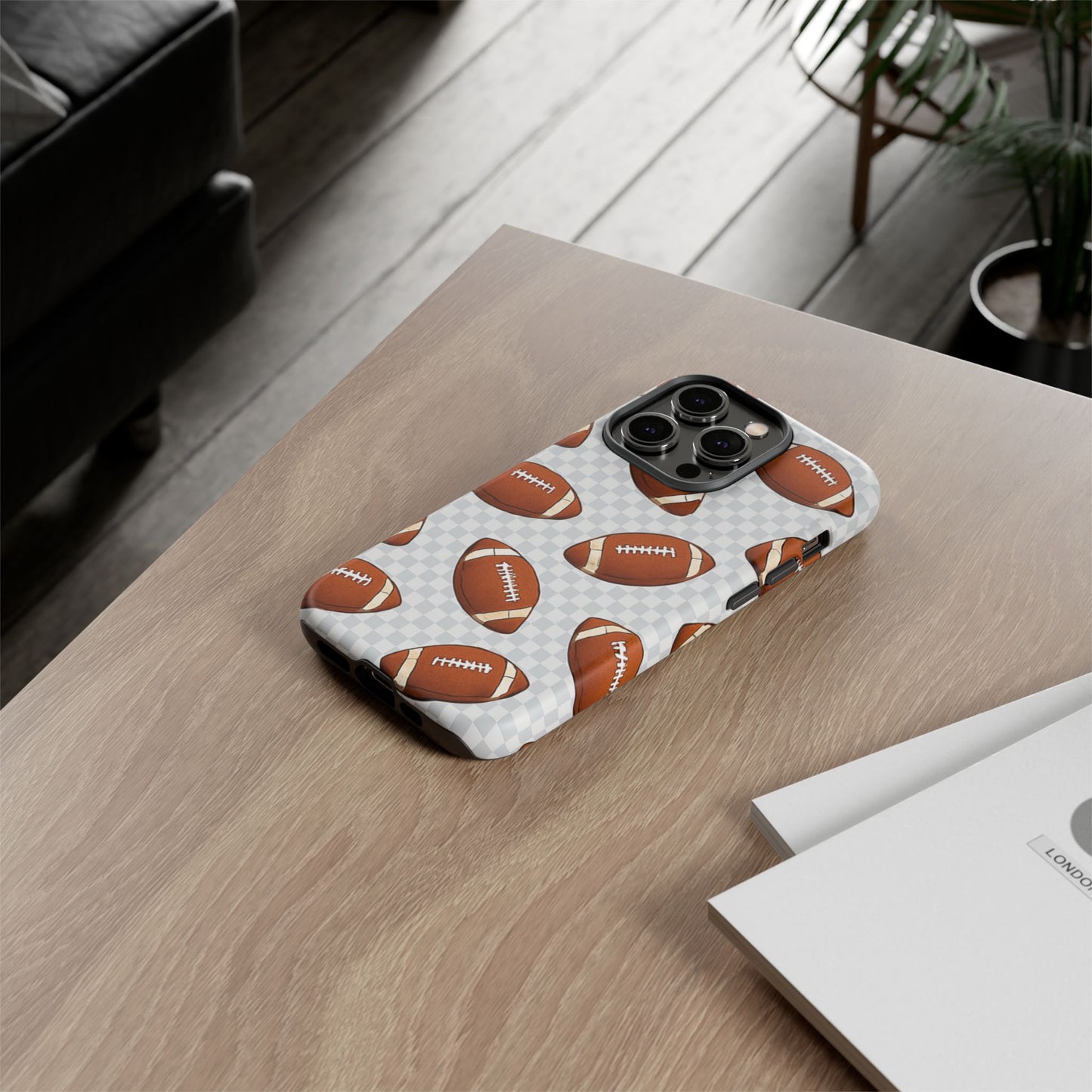 Football Phone Case, Tough Cases for Sports Fans, Unique Gift for Football Lovers, Protective Decor, Athletic Accessories