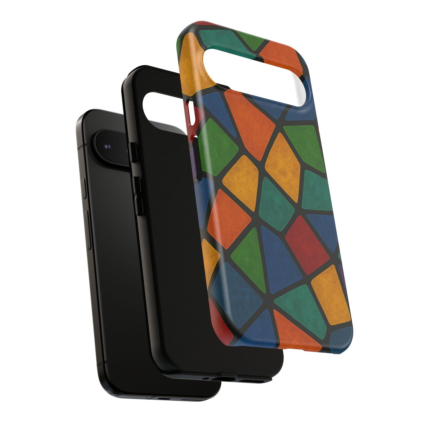 Colorful Mosaic Phone Case, Tough Cell Phone Cover, Vibrant Smartphone Protector, Unique Gift for Weddings, Birthday, Holidays