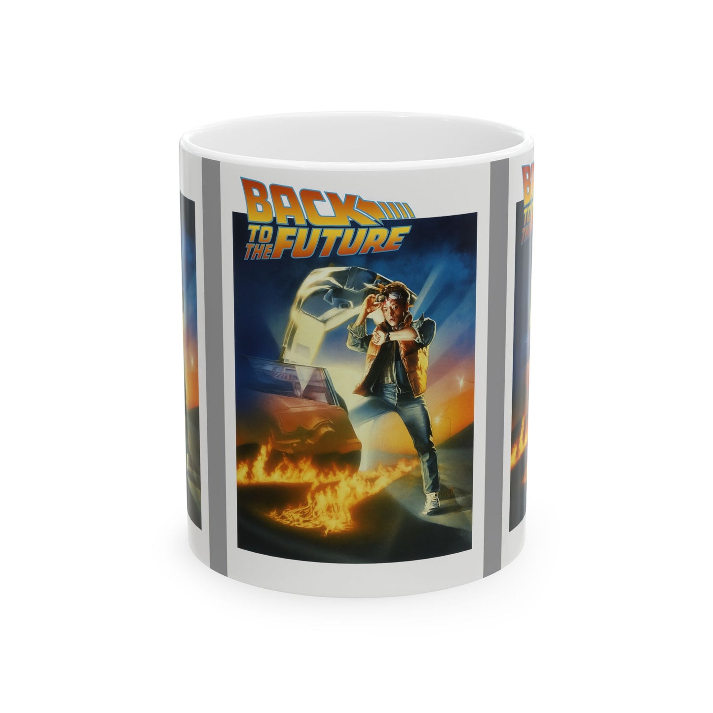 Back to the Future Ceramic Mug, Movie Lover Gift, 80s Nostalgia Cup, Time Travel Collectible, Geeky Drinkware