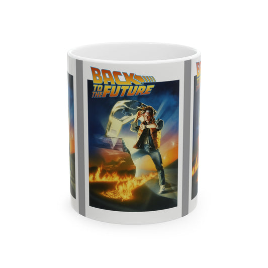 Back to the Future Ceramic Mug, Movie Lover Gift, 80s Nostalgia Cup, Time Travel Collectible, Geeky Drinkware