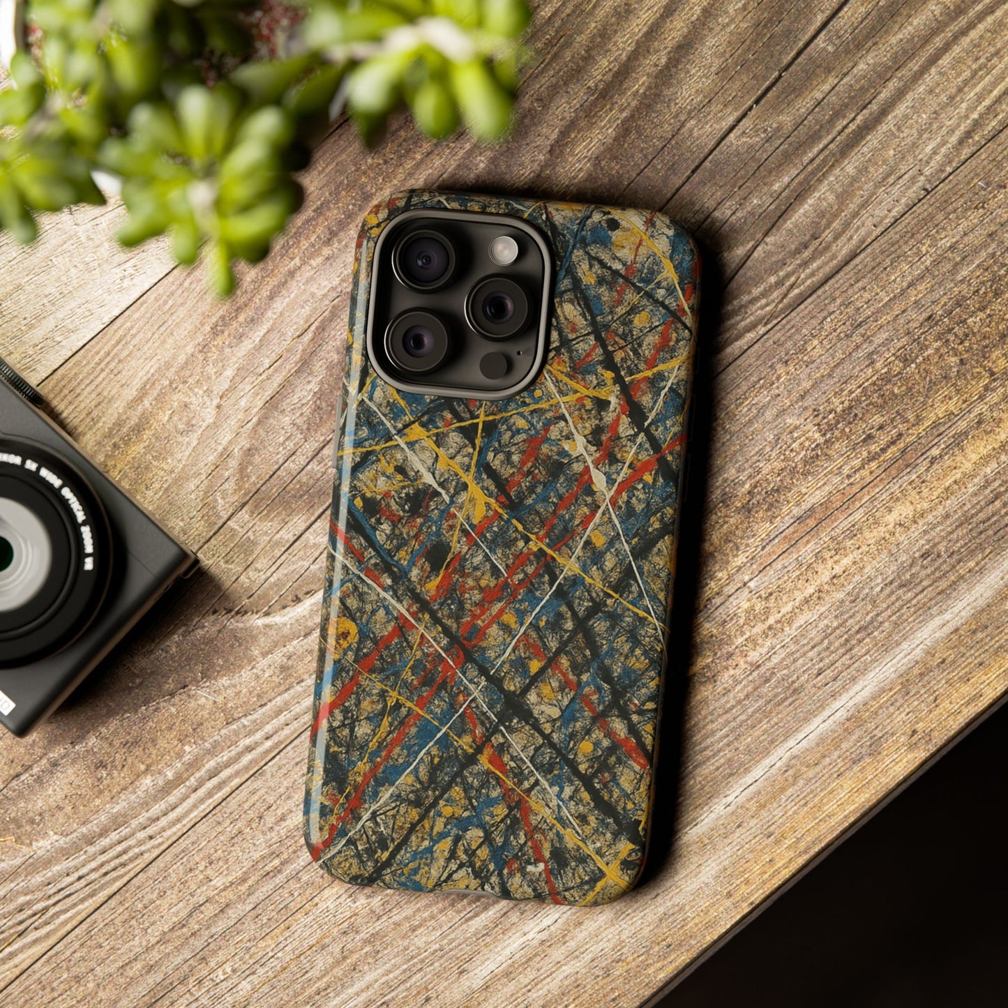 Tough Cases Phone Case - Bold Abstract Design, Stylish Mobile Cover, Unique Gift for Him/Her, Durable Accessory, Trendy Protection