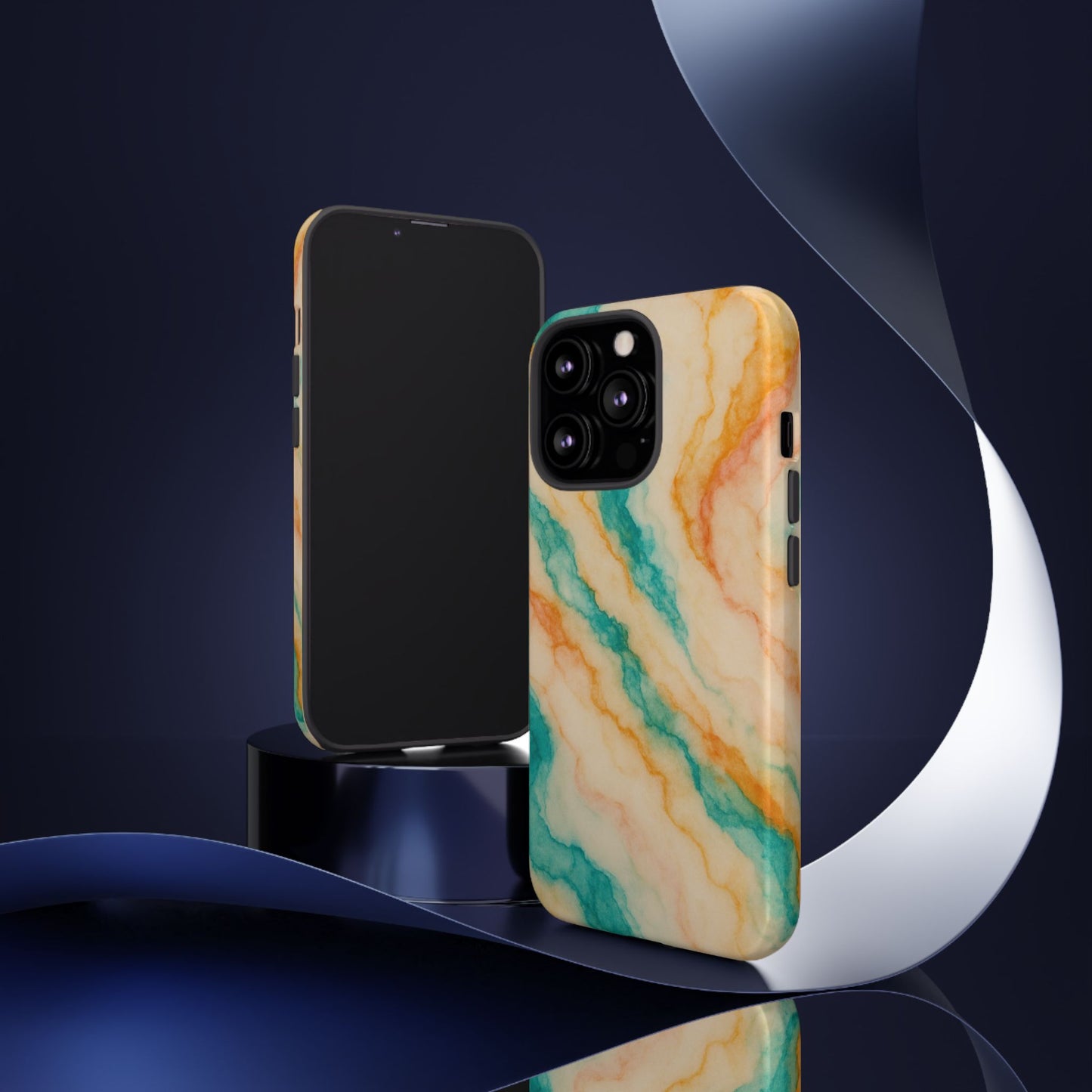 Stylish Phone Case - Tough Cases with Abstract Marble Design, Trendy Accessory, Gift for Her, Protective Case, Unique Phone Cover
