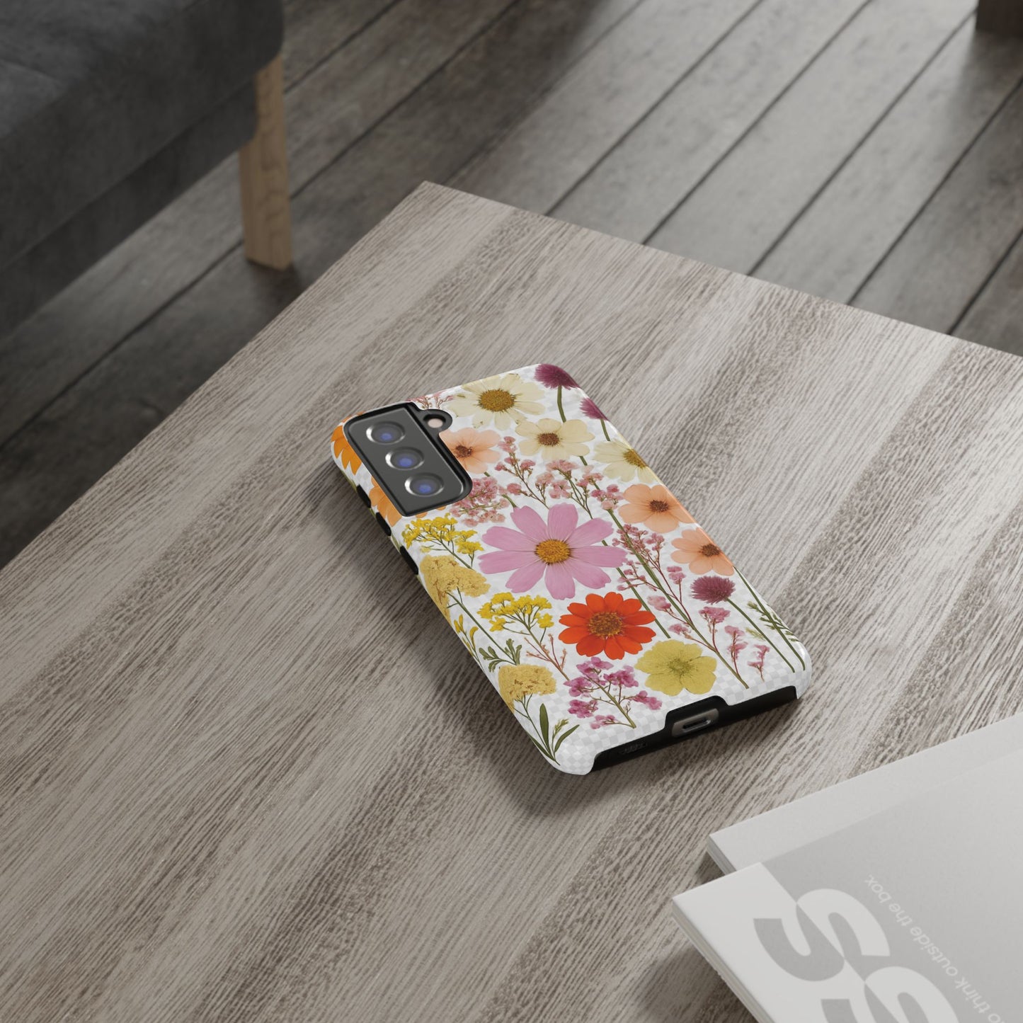 Floral Phone Case - Tough Cases, Stylish Protective Cover, Flower Design, Trendy Gift, Nature Lover Accessory, DRIED FLOWERS