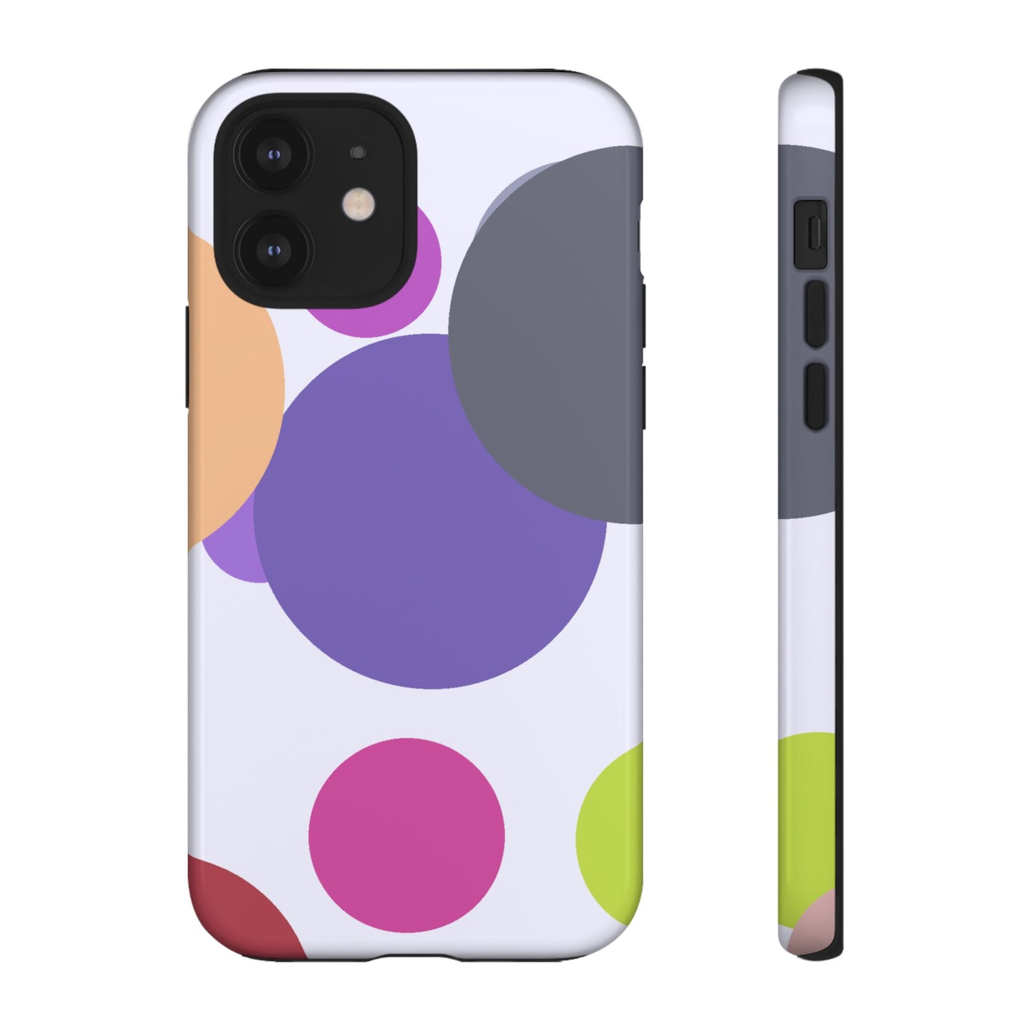 Colorful Geometric Phone Case, Bold Protective Cover for iPhone, Unique Gift for Trendy Teens, Fun Customizable Cases, Modern Design