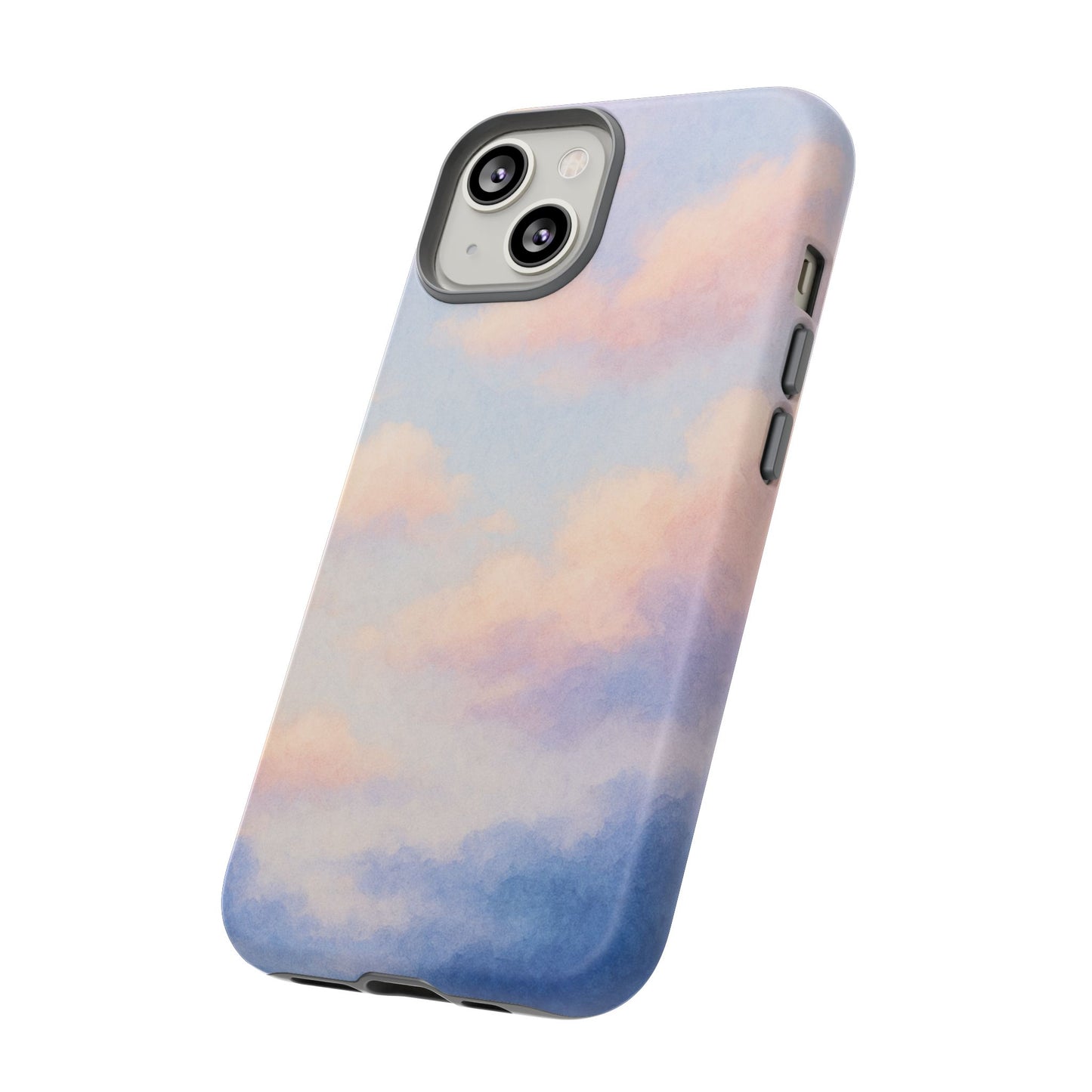 Sky Blue Cloud Phone Case, Tough Phone Cover, Aesthetic Cell Phone Accessory, Gift for Teen, Trendy Tech Protection