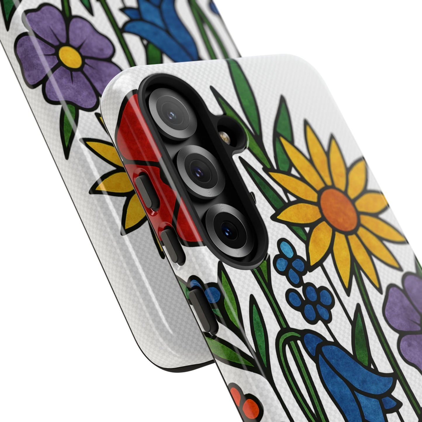 Floral Phone Case, Vibrant Flower Design, Tough Protection, Gift for Nature Lovers, Spring Decor