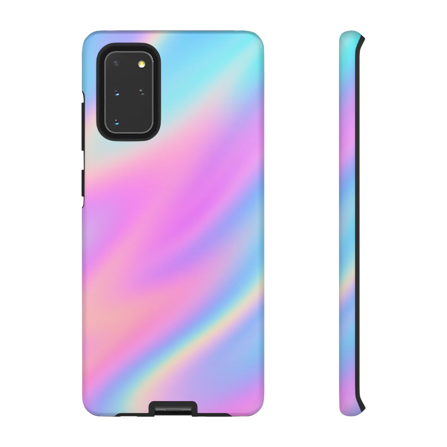 Colorful Holographic Phone Case, Tough Cases for iPhone, Trendy Phone Cover, Unique Gift for Her, Pastel Phone Accessory