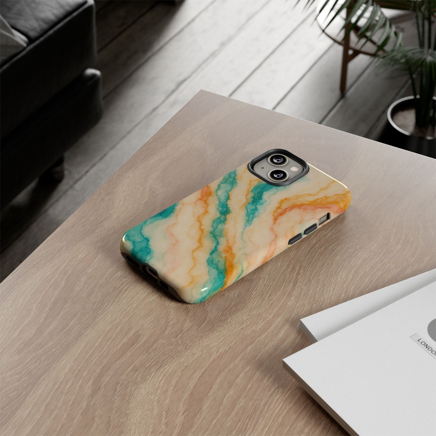 Stylish Phone Case - Tough Cases with Abstract Marble Design, Trendy Accessory, Gift for Her, Protective Case, Unique Phone Cover