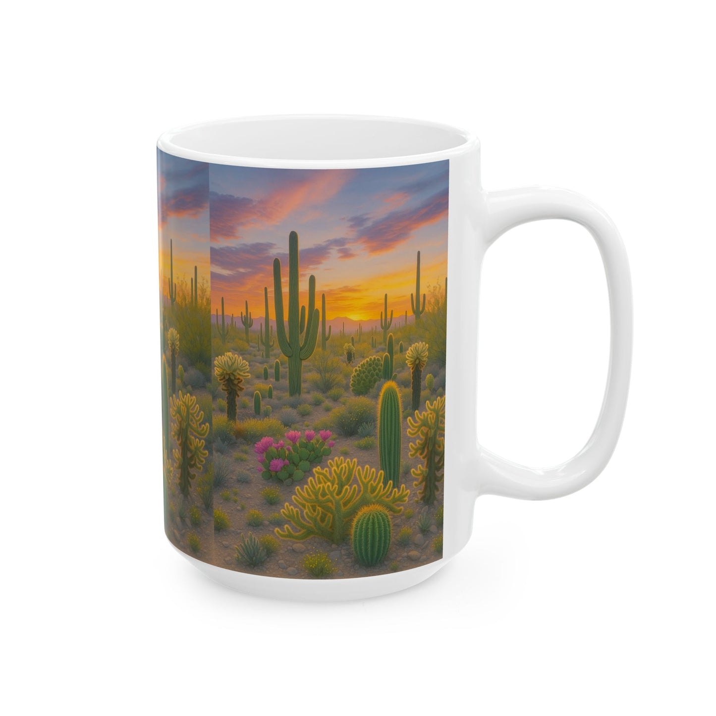Desert Sunset Ceramic Mug, Cactus Coffee Cup, Nature Lover Gift, Home [...]