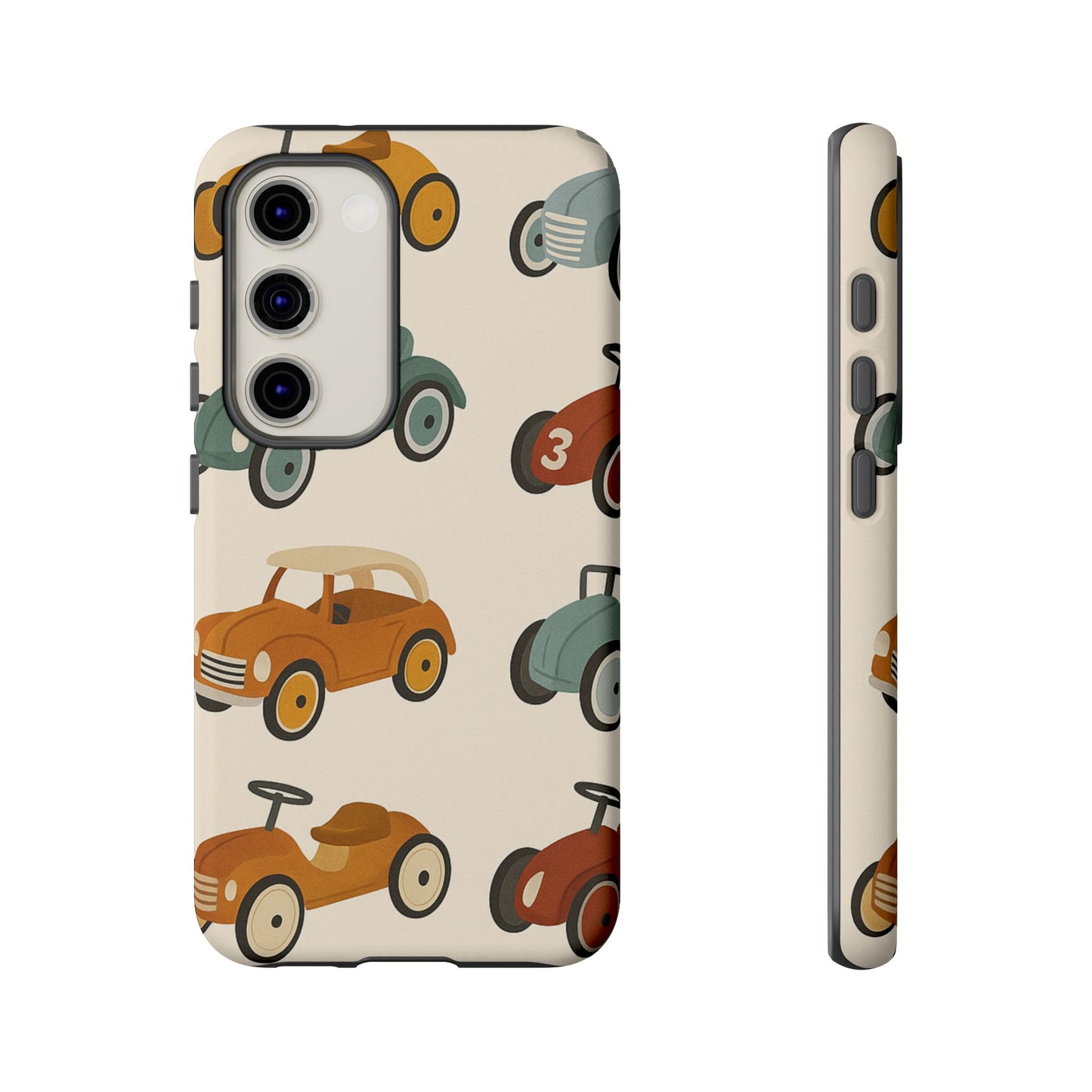 Vintage Car Phone Case, Tough Cases, Kids Gift, Car Lover Accessory, Retro Style, Phone Protection, Unique Design, pedal cars