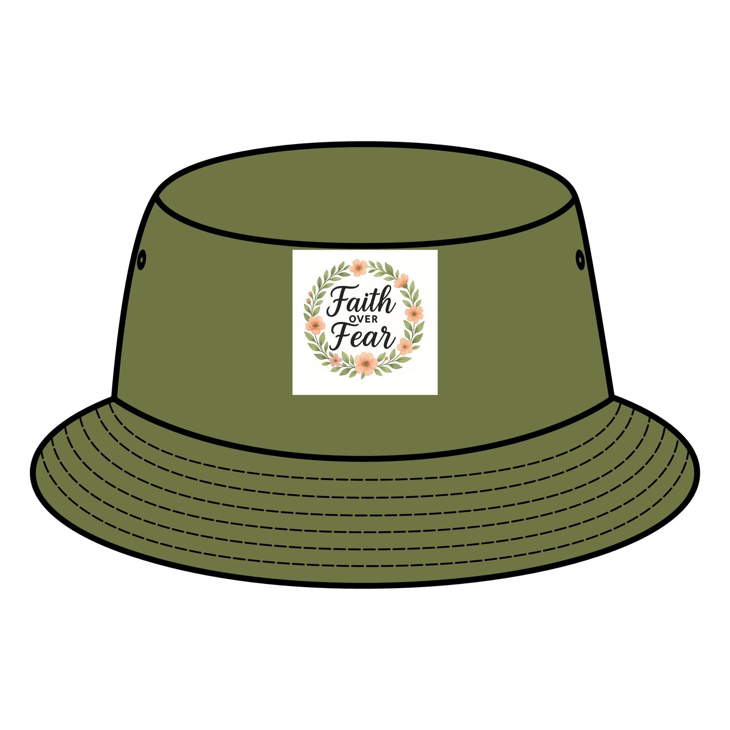 Faith Over Fear Bucket Hat | Inspirational Sun Hat, Trendy Summer Accessory, Gift for Friends & Family, Casual Outdoor Wear, [...]