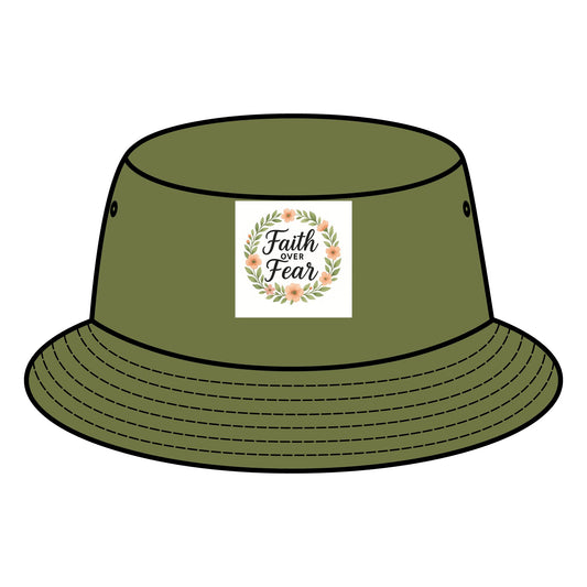 Faith Over Fear Bucket Hat | Inspirational Sun Hat, Trendy Summer Accessory, Gift for Friends & Family, Casual Outdoor Wear, [...]