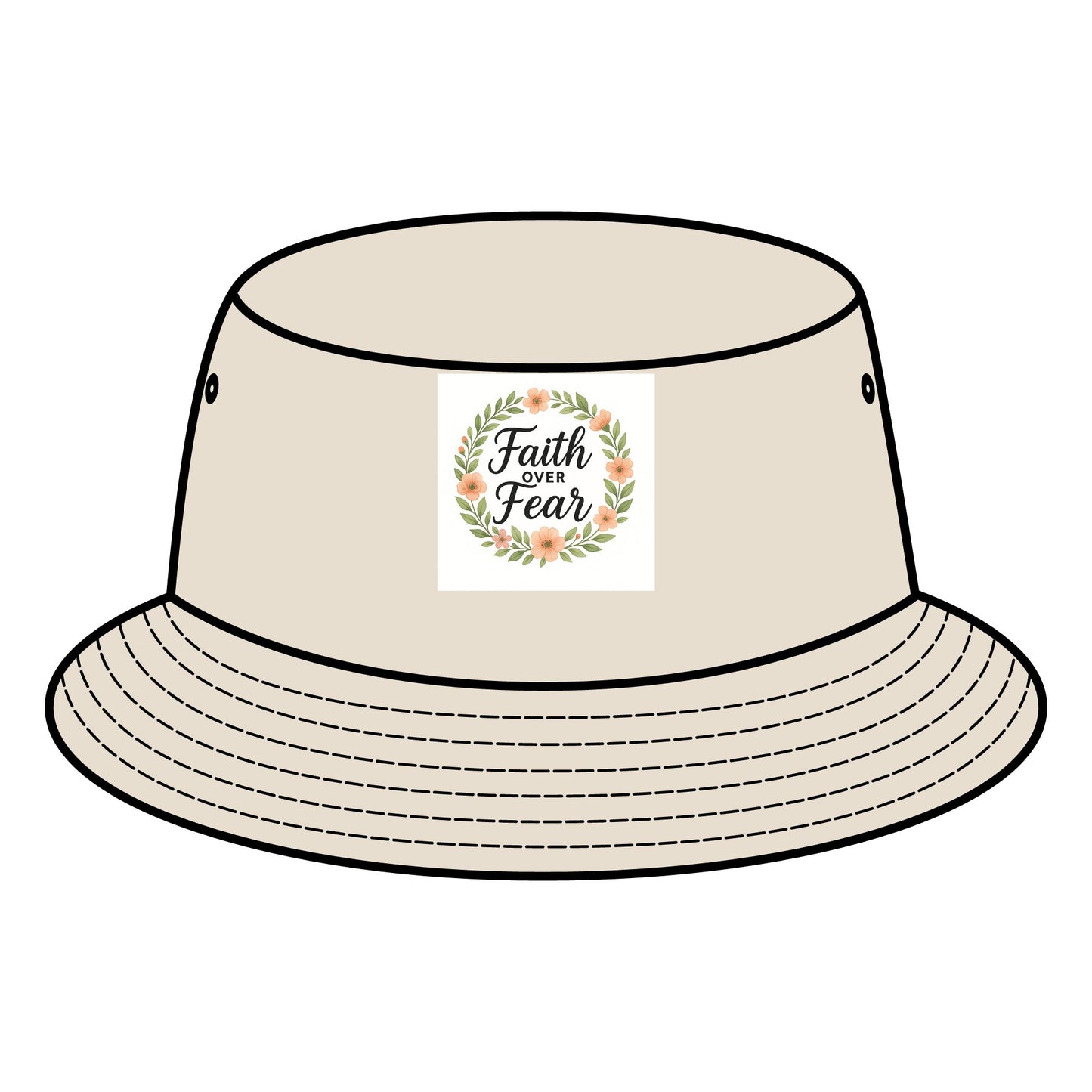 Faith Over Fear Bucket Hat | Inspirational Sun Hat, Trendy Summer Accessory, Gift for Friends & Family, Casual Outdoor Wear, [...]