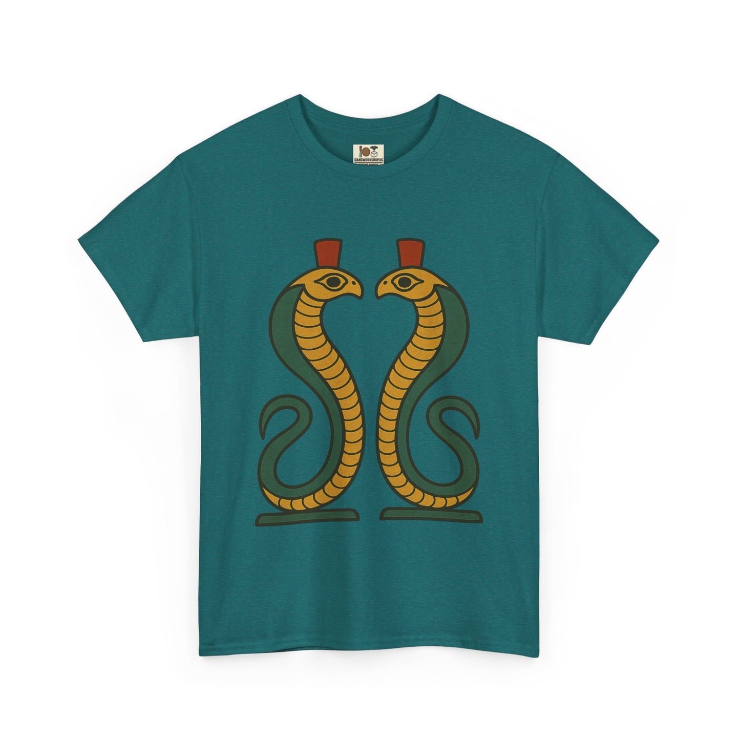 Cobra Graphic Tee - Unisex Heavy Cotton T-Shirt, Vintage Snake T-Shirt, Cool Graphic Tee, Animal Lover Gift, Summer Casual Wear, Egyptian