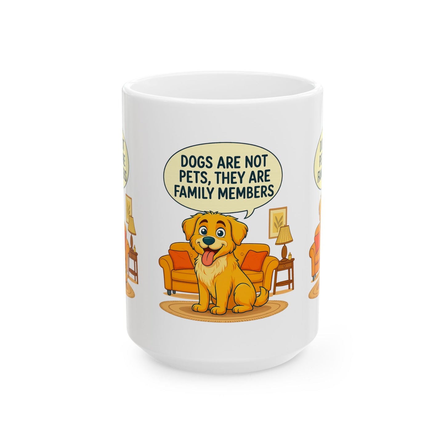 Dog Lovers Ceramic Mug - "Dogs Are Not Pets, They Are Family Members" - Cute Gift for Pet Owners, Animal Lovers, Dog Mom, Dog Dad, [...]