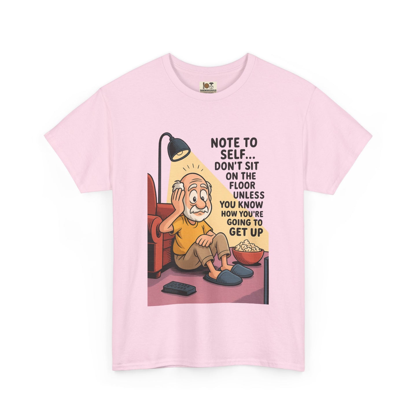 Funny Note to Self Tee for Laziness Lovers, Humor T-Shirt, Quirky Cotton Shirt, Gift for Friends, Relaxation Apparel