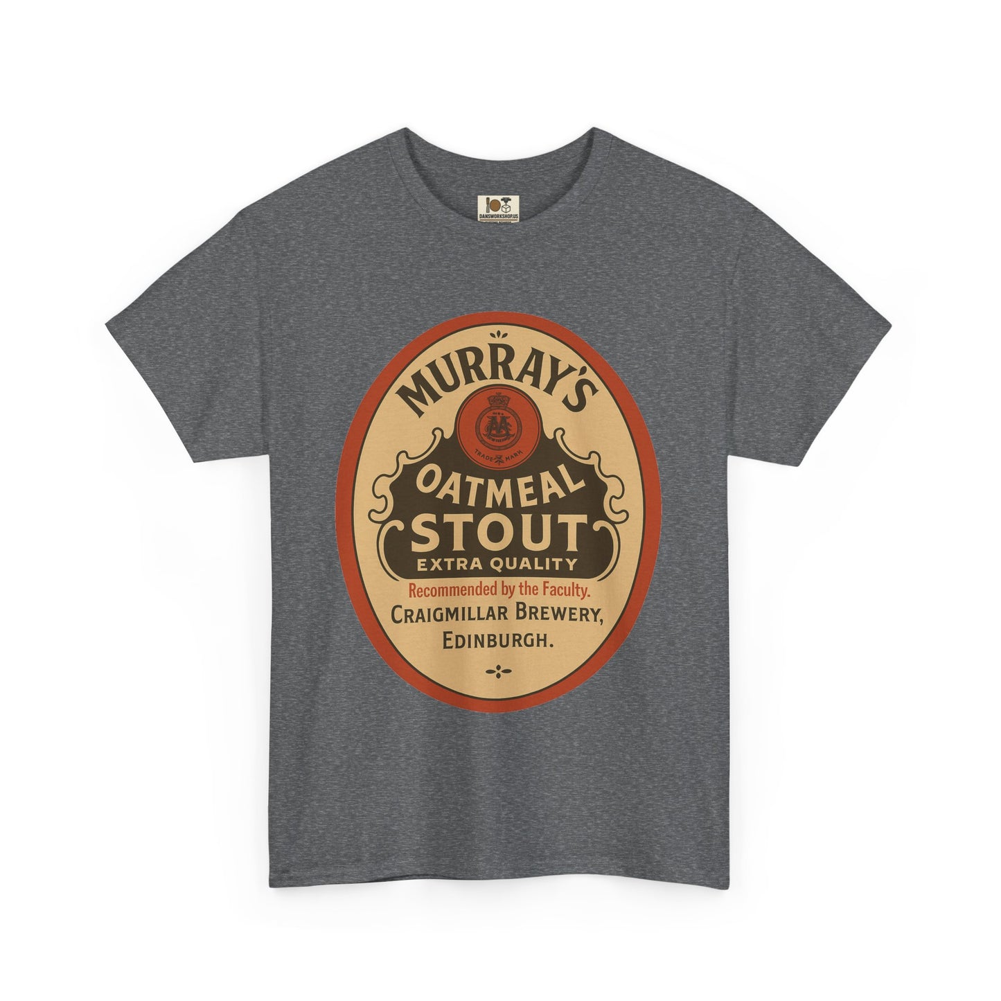 Vintage-Inspired Stout Beer Tee, Perfect for Beer Lovers, Casual Wear, Gifts, Unisex Heavy Cotton Tee with Brewery Design