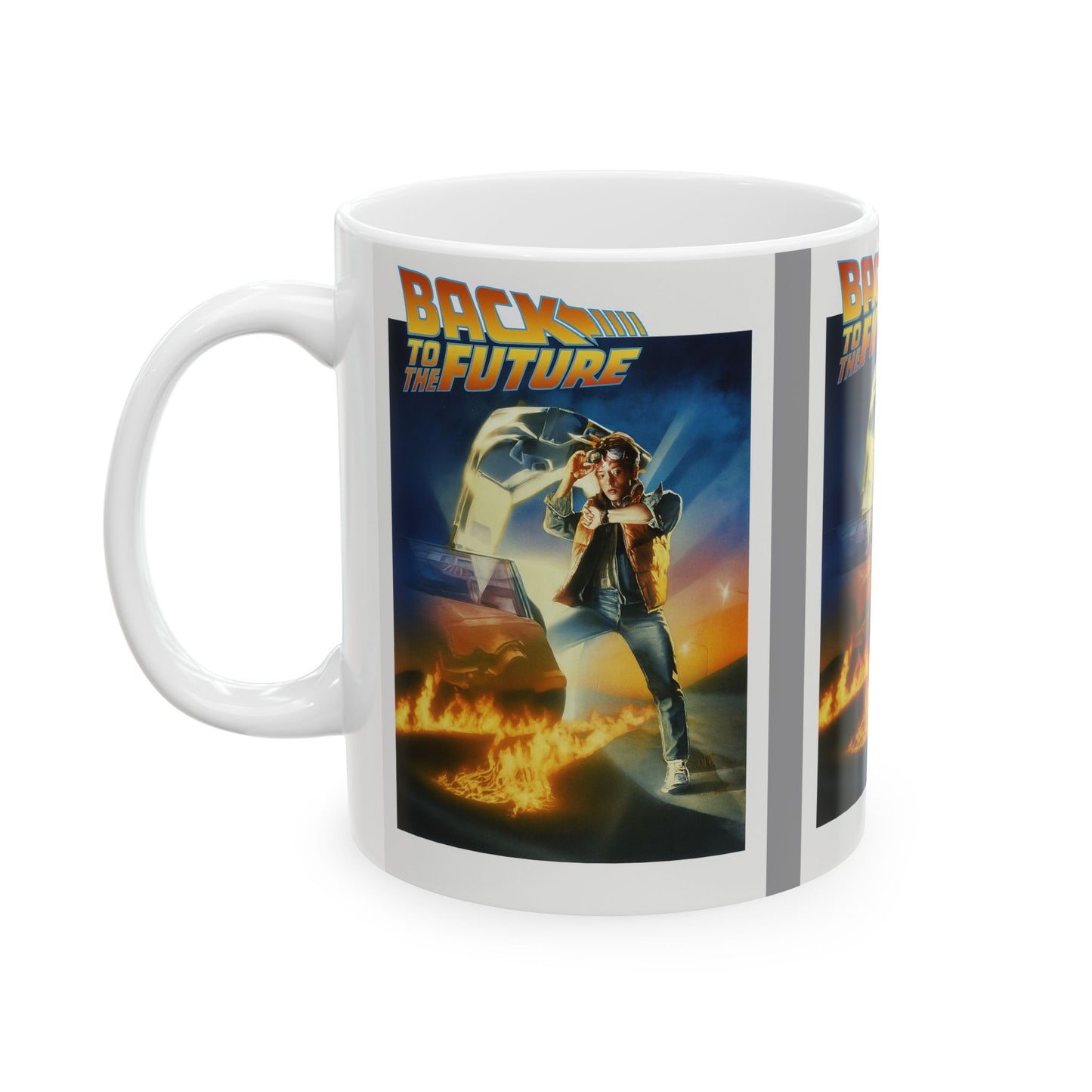 Back to the Future Ceramic Mug, Movie Lover Gift, 80s Nostalgia Cup, Time Travel Collectible, Geeky Drinkware