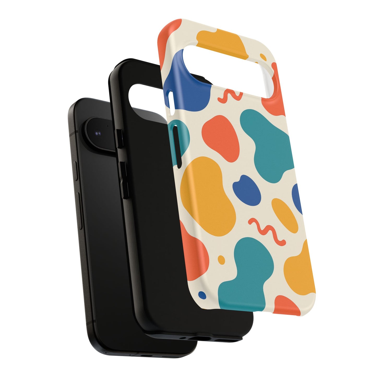 Colorful Phone Case with Abstract Design, Stylish Phone Cover, Trendy Tech Accessory for Her, Unique Gift Idea, Fun Patterned Case