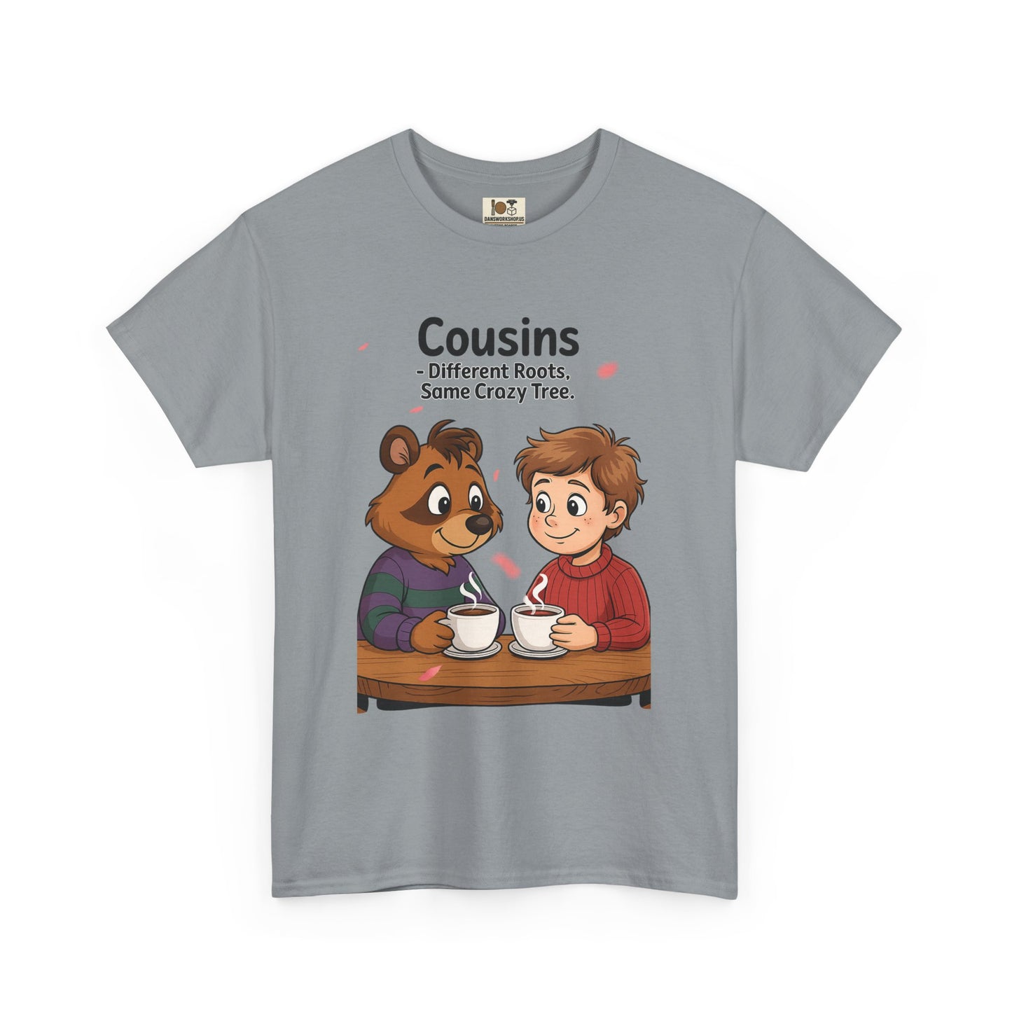 Cousins Coffee Tee - Cute Graphic T-Shirt for Family, Cousins Gift, Funny Tee, Casual Wear, Birthday Gift