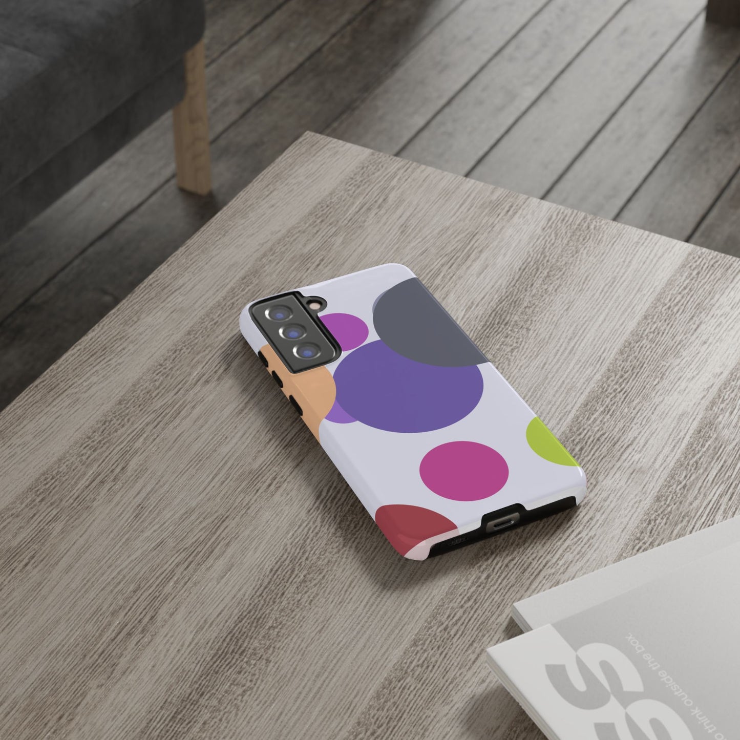 Colorful Geometric Phone Case, Bold Protective Cover for iPhone, Unique Gift for Trendy Teens, Fun Customizable Cases, Modern Design