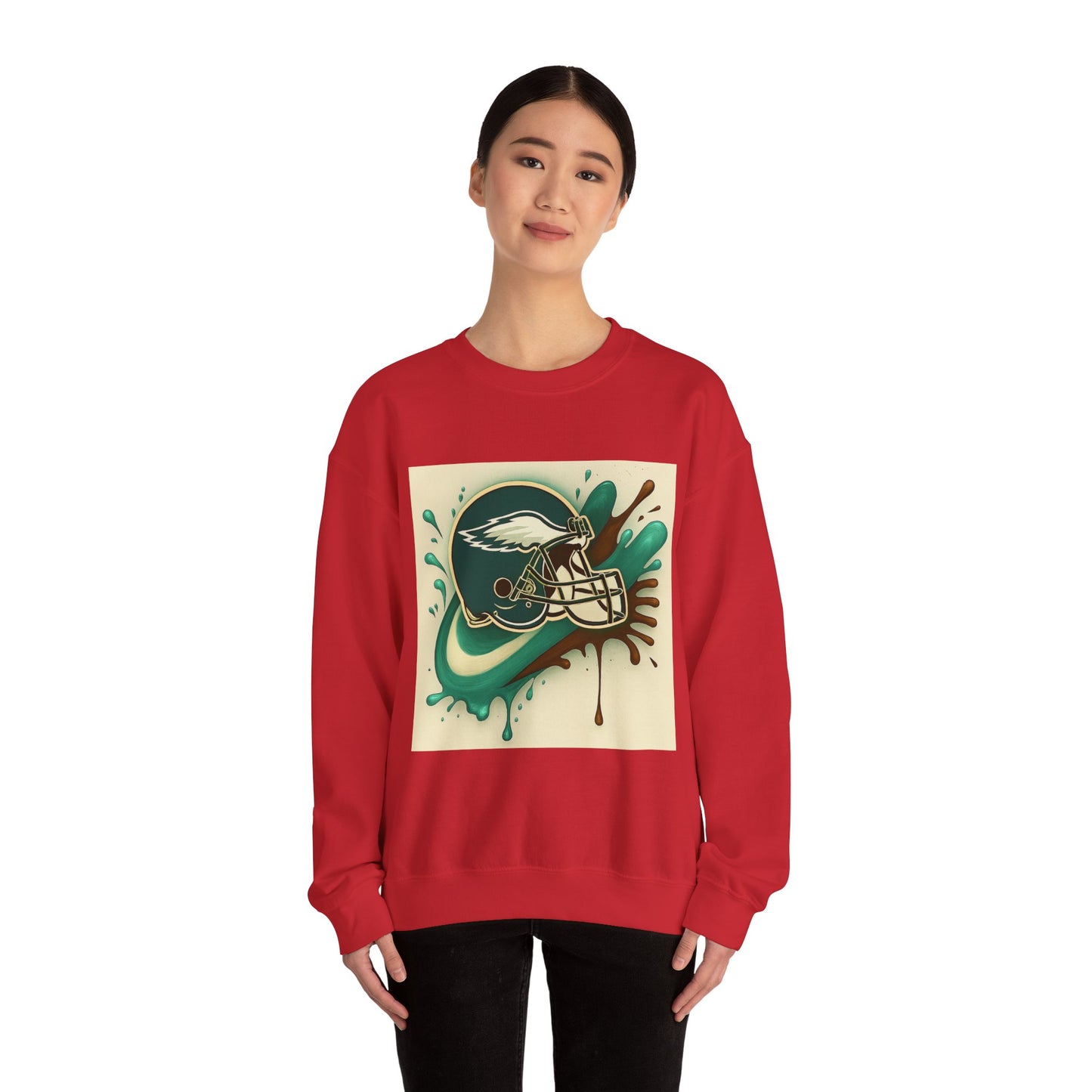 Eagles Inspired Sweatshirt, Unisex Crewneck, Cozy Sports Apparel, Game Day Outfit, Gift for Football Fans